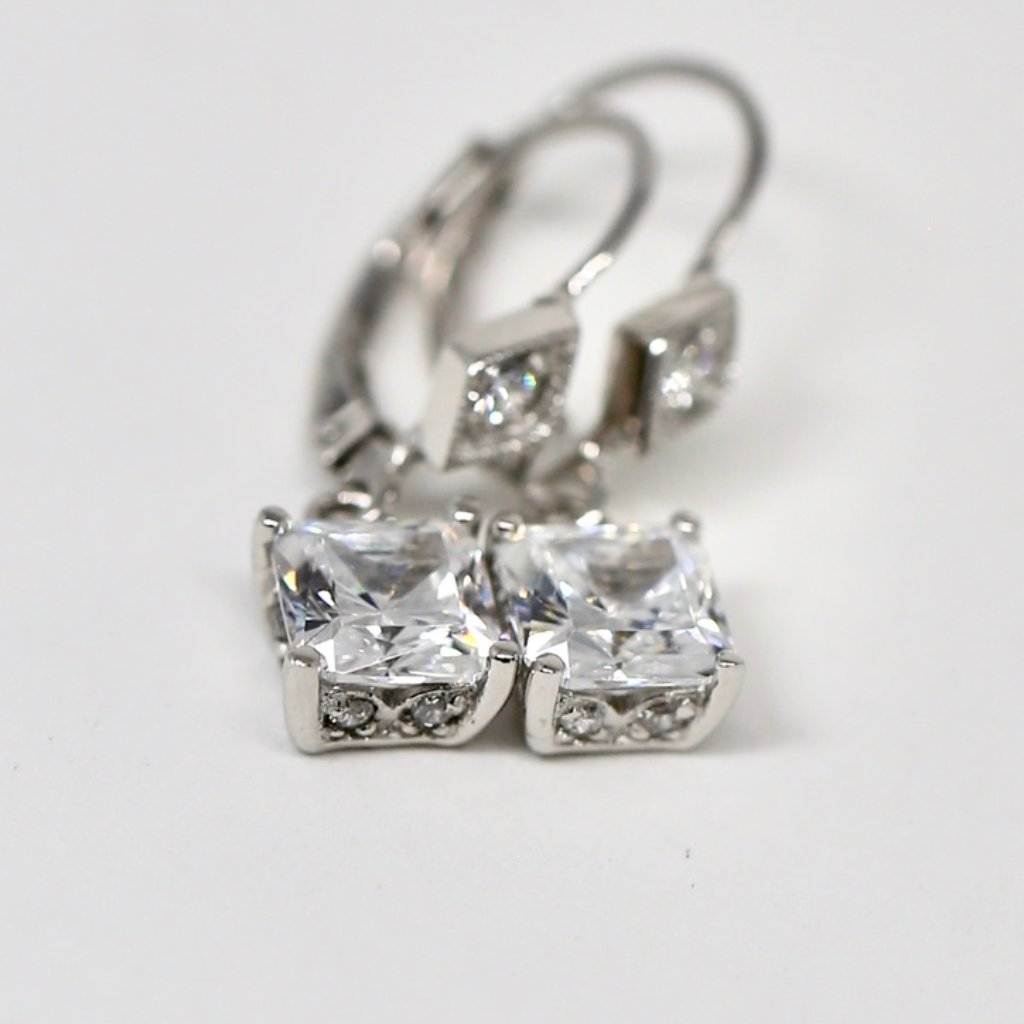 Tacori Diamonique Princess Earrings